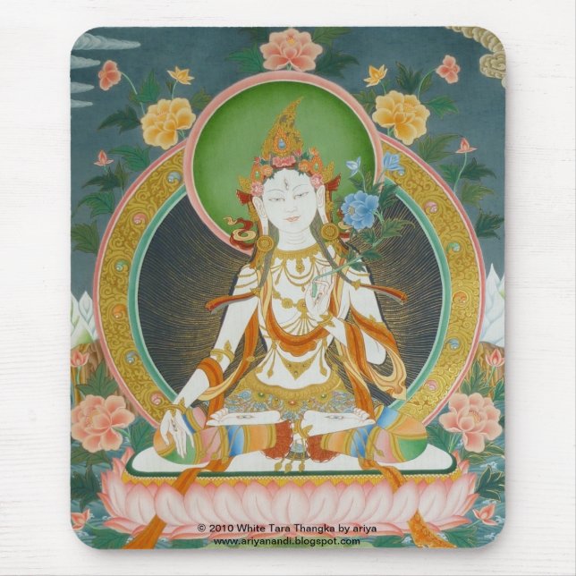 White Tara Mousepad (Front)