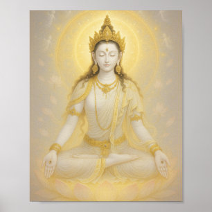 White Tara – Radiant Goddess of Compassion   Poster