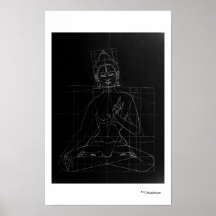White Tara Sketch Poster