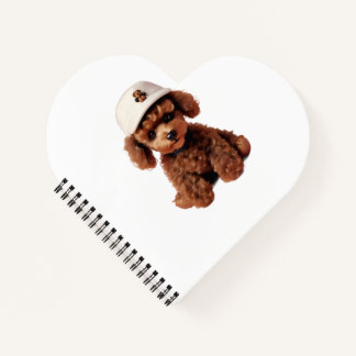 White Teacup Poodle Folder Notebook