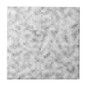 White Teal Marble Classic Elegant Beauty Glitzy Ceramic Tile