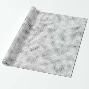 White Teal Marble Classic Elegant Beauty Glitzy Wrapping Paper