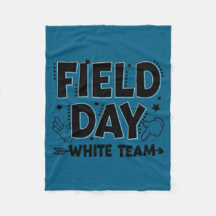 White team field day color game competition men fleece blanket
