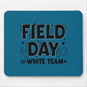 White team field day color game competition men mouse pad