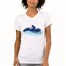 White Tee for women | Jet Ski | Beach Vibe 