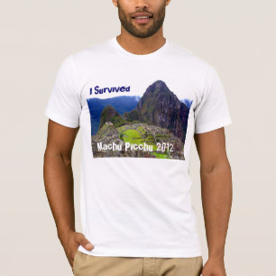 White Tee "I Survived Machu Picchu 2012"