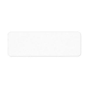 White Template Return Address Label