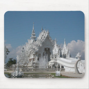 White Temple Thailand Mouse Pad
