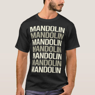 White Text Mandolin T-Shirt