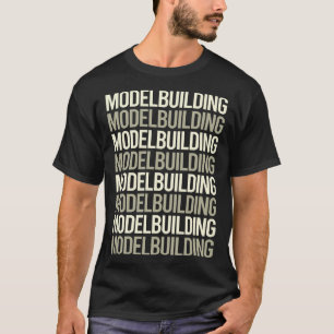 White Text Model Building T-Shirt