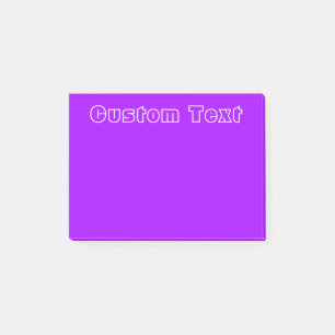 White Text Simple Purple Post-it Notes