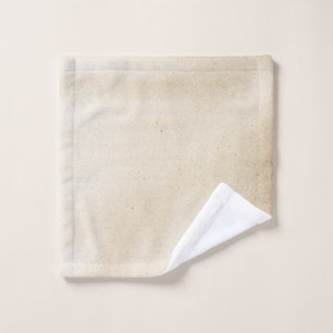 White textile with black shadow wash cloth