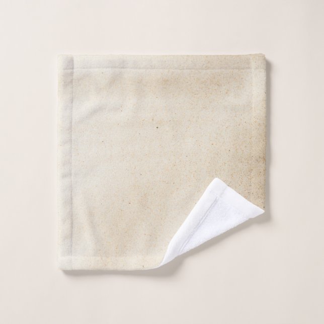 White textile with black shadow wash cloth (Wash Cloth)