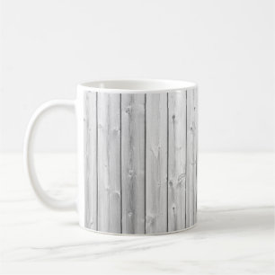 White texture wood surface coffee mug