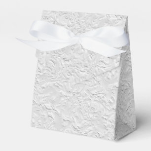 White Textured Stone, Monochrome Abstract Art Favour Box