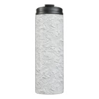 White Textured Stone, Monochrome Abstract Art