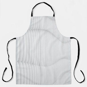 White textured wall apron