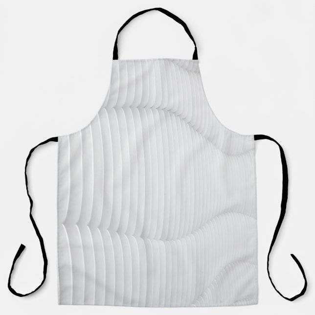 White textured wall apron (Front)