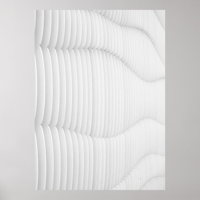 White textured wall poster (Front)