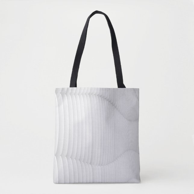 White textured wall tote bag (Front)