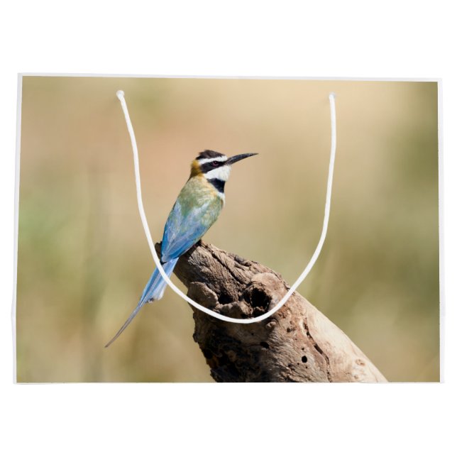 White throated Bee-eater Large Gift Bag (Back)
