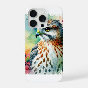 White Throated Hawk 080824AREF115 - Watercolor iPhone 15 Pro Case