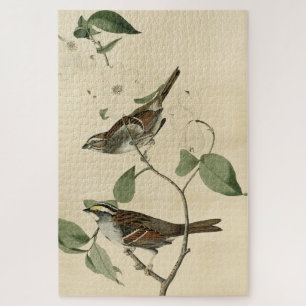 White throated Sparrow, Audubon's Birds of America Jigsaw Puzzle