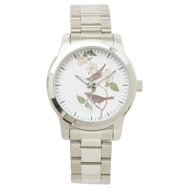 White Throated Sparrow Bird Watch (Front)