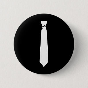 White Tie Costume Shirt Men Women Kids Tie Costume 6 Cm Round Badge