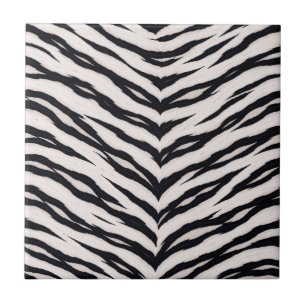 White Tiger Animal Pattern Ceramic Tile