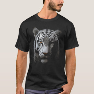 White Tiger Artwork Animal Motif Tiger 1 T-Shirt