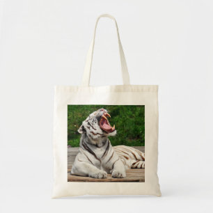 White Tiger, Bengal Tiger Canvas Bags