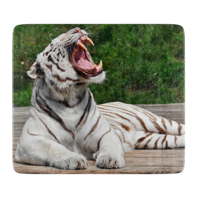 White Tiger, Bengal Tiger Cutting Board (Front)