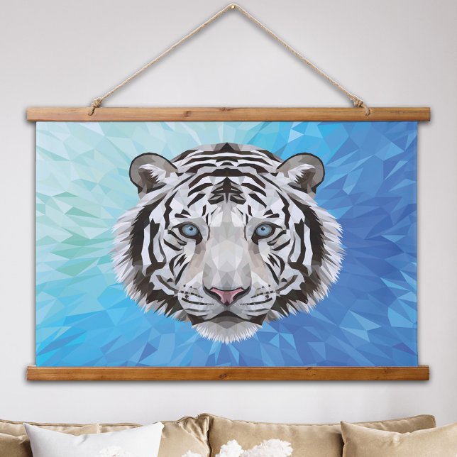 White Tiger Big Cat Modern Large Bedroom Wall  Hanging Tapestry (White Tiger Big Cat Modern Large Bedroom Wall Hanging Tapestry)