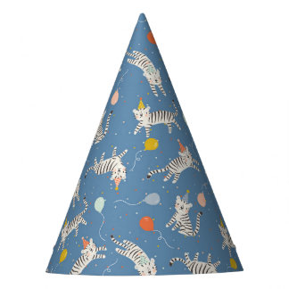 White Tiger Birthday Party Hat