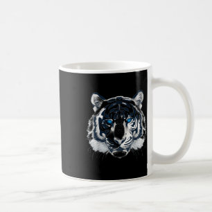 White Tiger Blue Eyes Wild Cat Animal _1 Coffee Mug