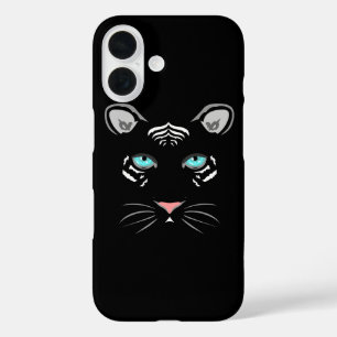 White Tiger iPhone 16 Case