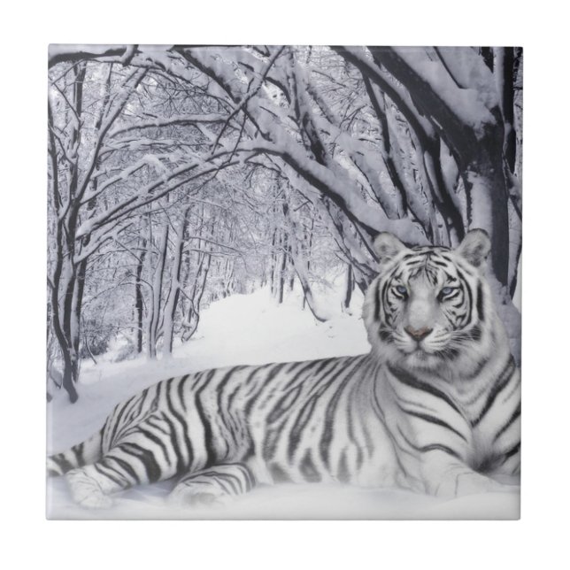 WHITE TIGER CERAMIC TILE (Front)