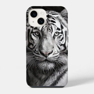 White Tiger Charcoal iPhone 14 Case