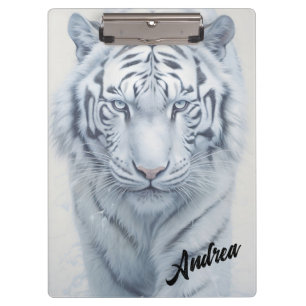 White Tiger Clipboard