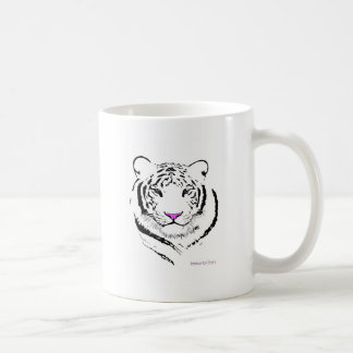 White tiger coffee mug