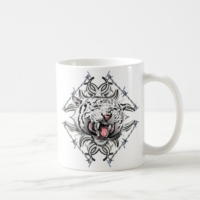 White Tiger Coffee Mug (Right)