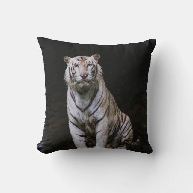 WHITE TIGER CUSHION (Front)