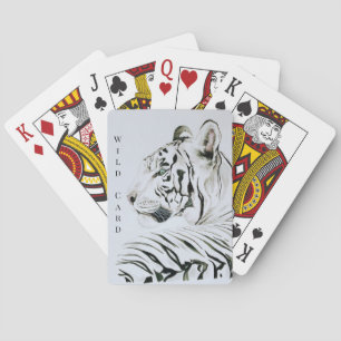 White Tiger Customisable Playing Cards