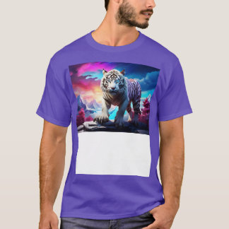 white tiger design 4 T-Shirt