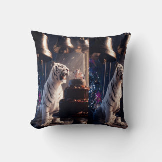 White Tiger Evening Celebration Cushion