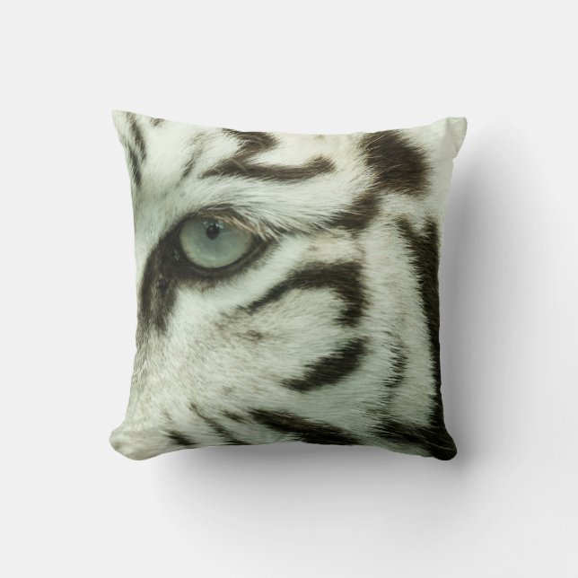 WHITE TIGER FACE CUSHION (Front)