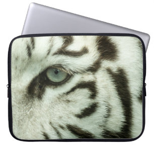 WHITE TIGER FACE LAPTOP SLEEVE