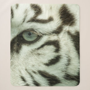 WHITE TIGER FACE SHERPA BLANKET