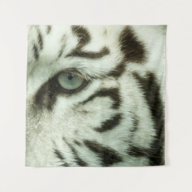 WHITE TIGER FACE TAPESTRY (Front)